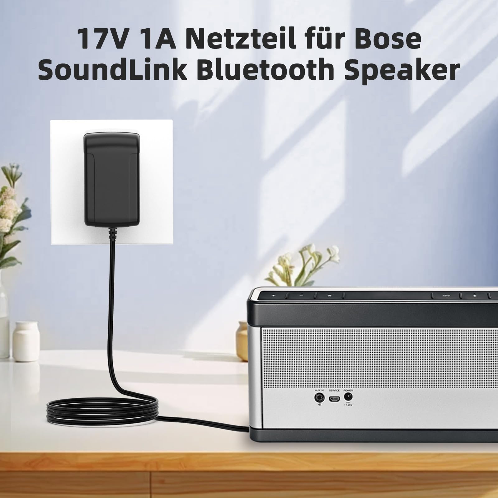 17 V 1 A zasilacz adapter ładowarka do Bose SoundLink Bluetooth Speaker I, II, III (5,5 x 2,1 mm)