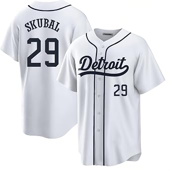 Mens/Women/Youth/Kid Detroit Baseball Stitched T-Shirt