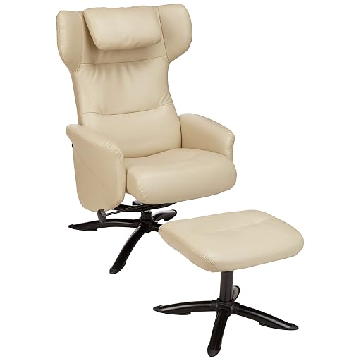 MockWares Basics Classic Leatherette Recliner and Ottoman Set