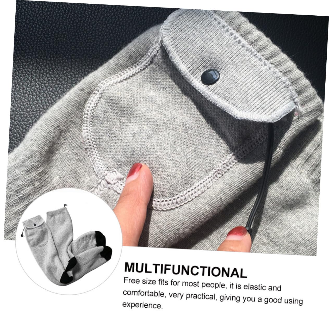 2 Paar Intelligente Beheizte Strumpfhosen Damen Elektrische Socken Wärme Socken Für Warme Socken