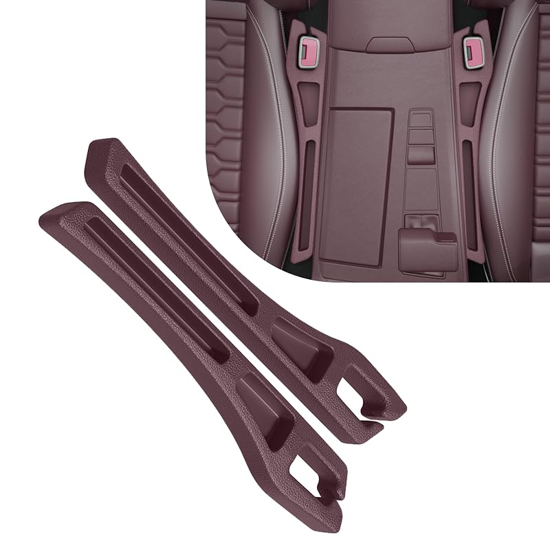 Organizador para vão do banco automotivo Couslcd vermelho com porta-objetos, kit com 2 unidades