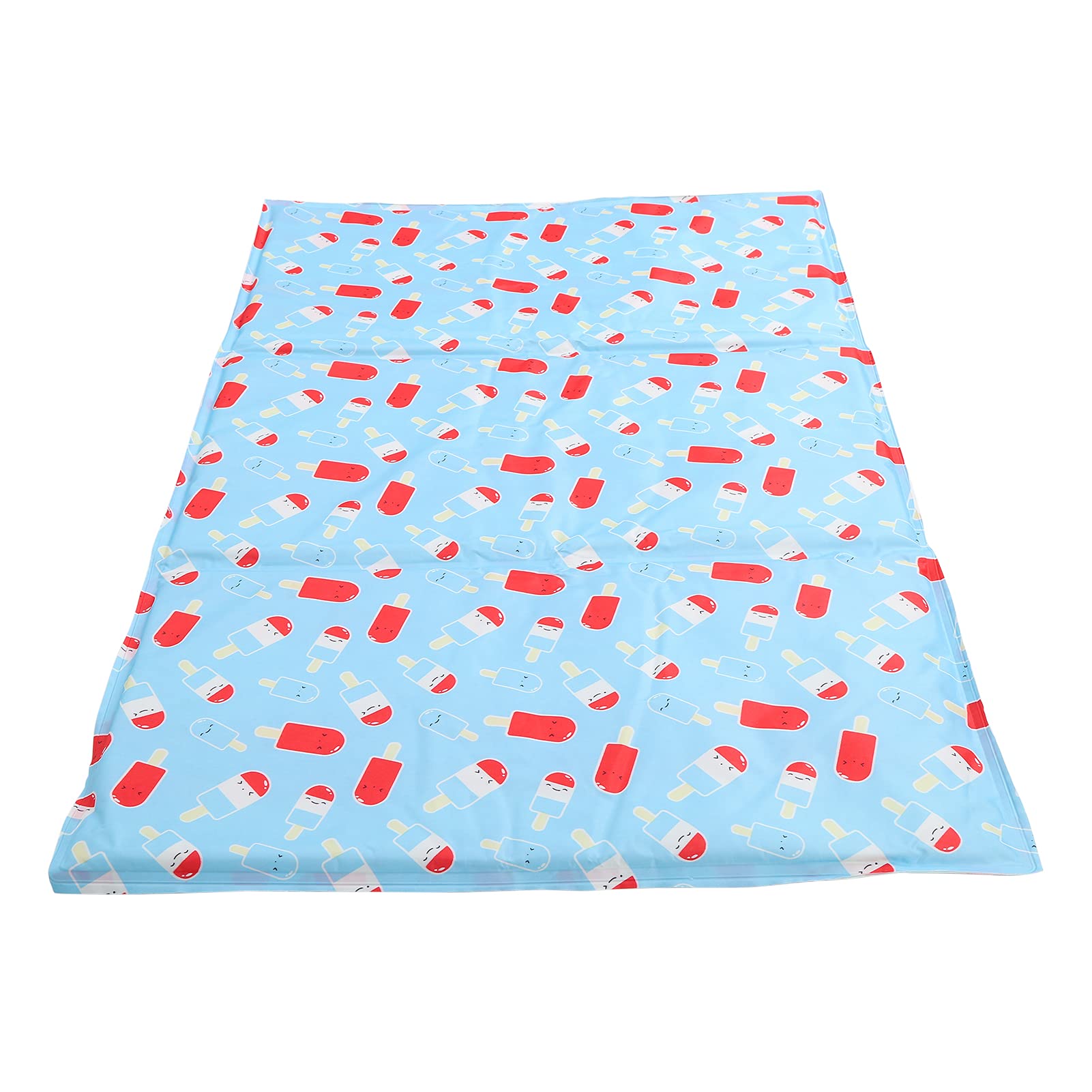 Esterilla refrigerante para mascotas, almohadilla refrigerante de gel para perros y gatos, manta fresca con dibujos animados para clima caluroso con malla transpirable, no necesita (XL: 71*111cm)