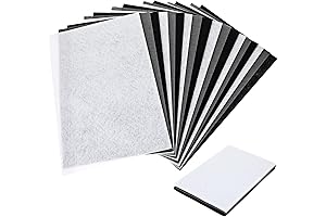 Lusofie 18 Pcs Black and White Felt Craft Sheets for Endless Creative Crafts