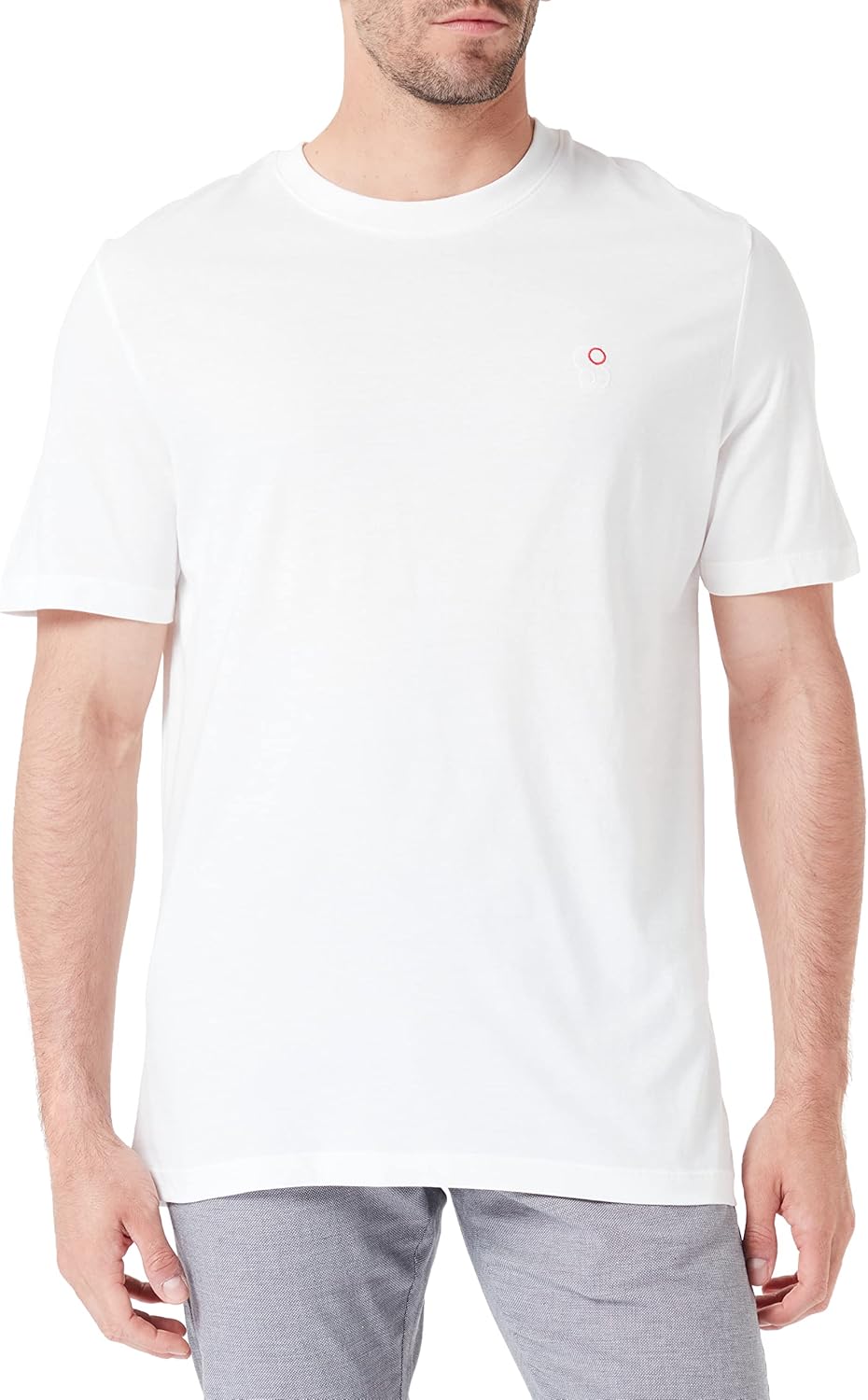 S.Oliver Homme T-shirt à Manches Courtes, Blanc-(383),XL