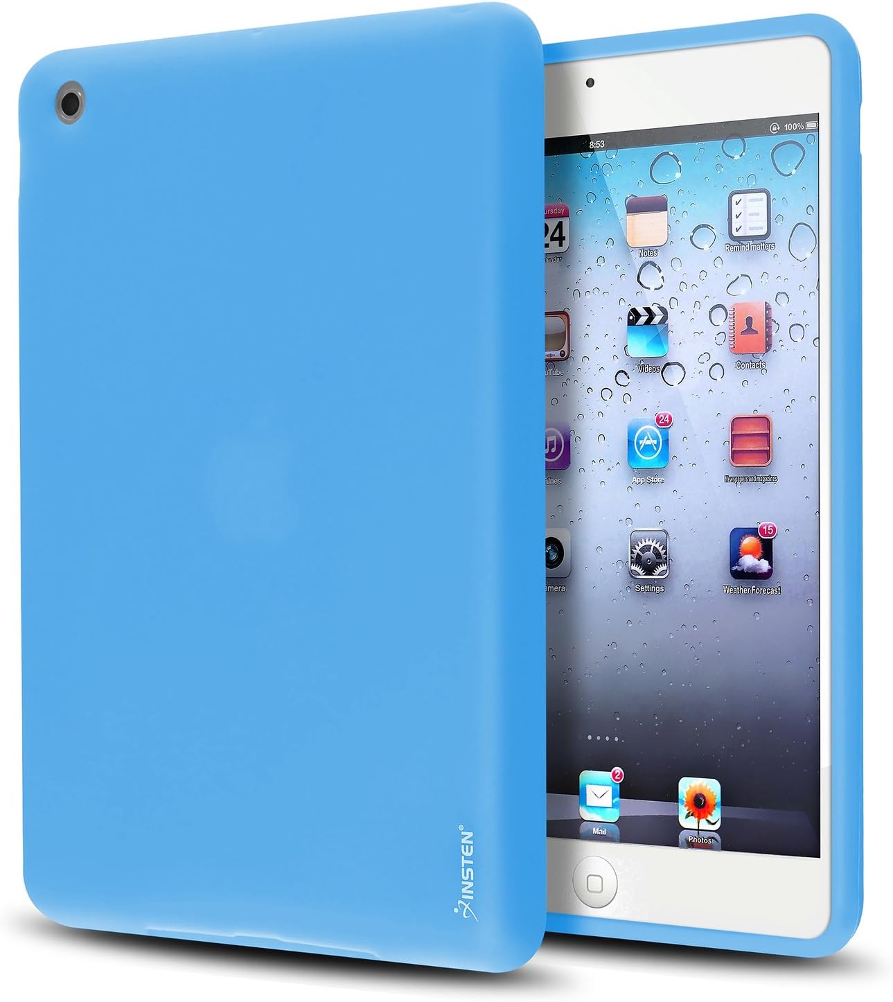 Insten Silicone Case for Apple iPad mini, Sky Blue (PAPPIPDMSC12)