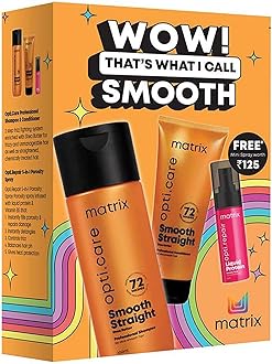Matrix Professional Smooth Hair Combo | Anti-frizz Shampoo 200ml + Anti-Frizz Conditioner 98g + Porosity Spray 20ml FREE