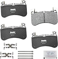 Vista 83 de Pastillas de Freno Delanteras Cerámicas Bendix Priority1 CFC430A para Modelos Selectos INFINITI G35, I30, Nissan 350Z, Altima, Juke, Maxima, Sentra