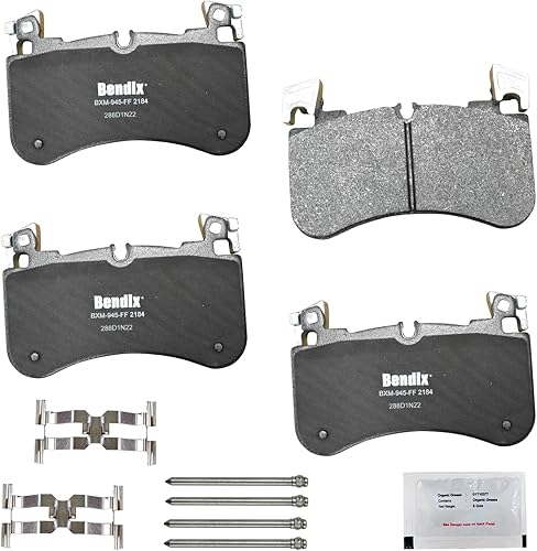 Vista 90 de Bendix Priority1 CFC1035 Pastillas de freno delanteras de cerámica para modelos seleccionados Chevrolet Aveo, Aveo5, Optra, Spark, Spark EV, Pontiac