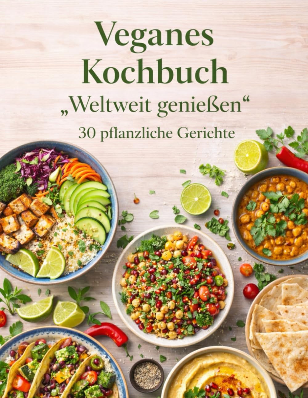 Veganes Kochbuch "Weltweit genießen": 30 Pflanzliche Gerichte