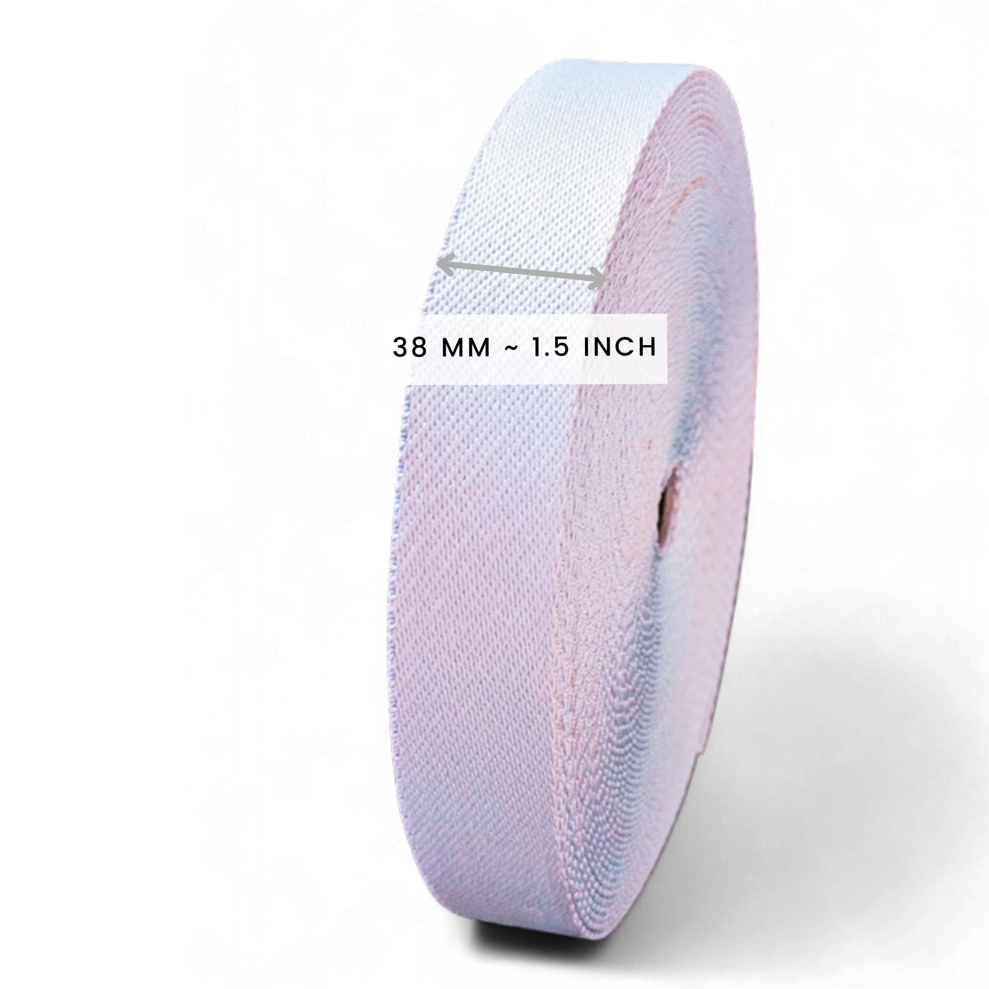 Maverick Straps Lavender 1.5 inch (38mm) Wide Polyester Webbing/Niwar or Flat Strip for Luggage, Collars, Leashes, Diving Gear, Sports Gear, Bag Belt, Hiking, DIY Projects (10 Meter, Lavender) 1