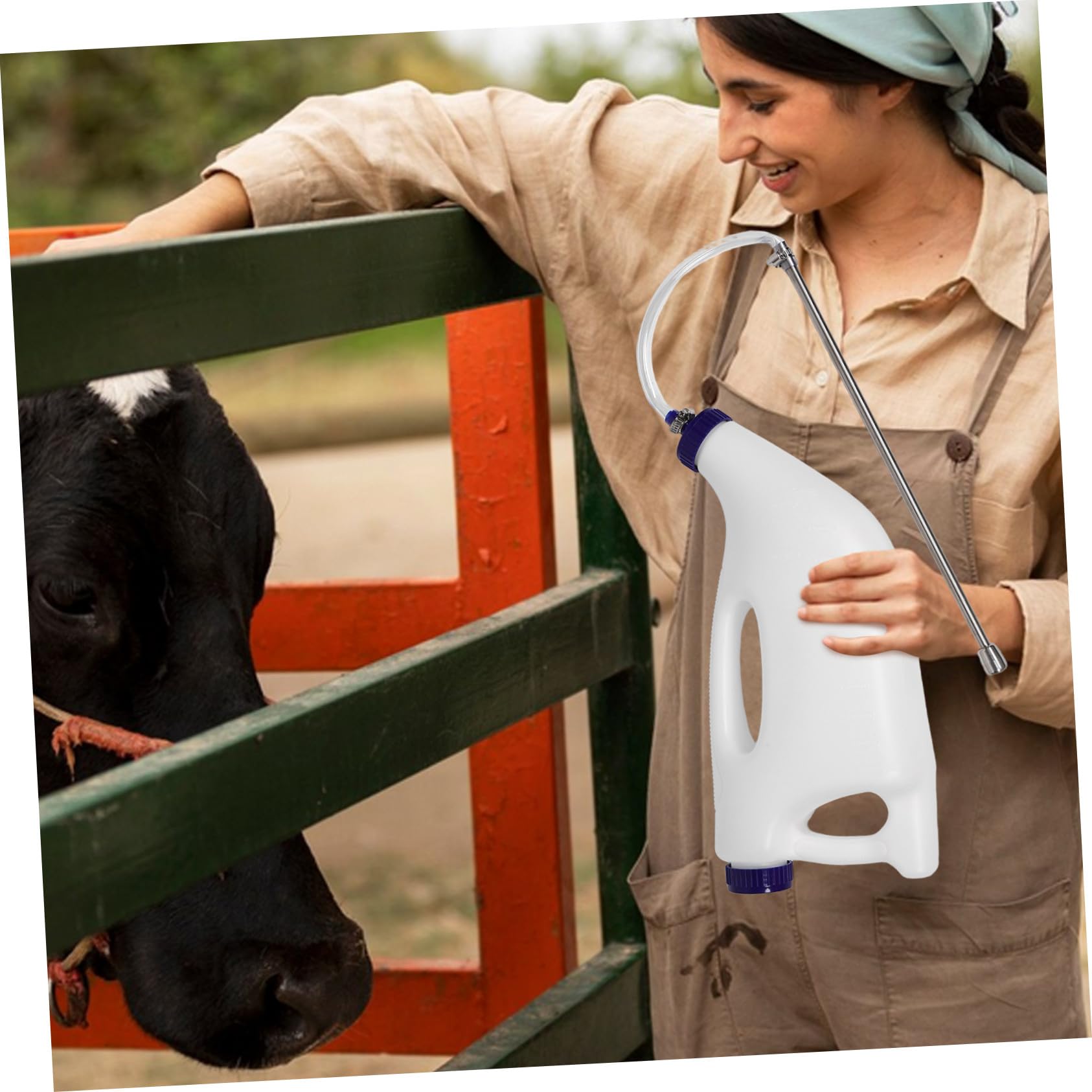 Hemobllo Biberon Per Vitelli Portatile Dispositivo Per Allattamento Dei Vitelli Alimentatore Per Tubi Attrezzatura Per Alimentazione Di Piccoli Animali Agnelli Capre