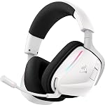 Casque de jeu sans fil CORSAIR Void v2 avec Bluetooth pour PC, PS5, PS4, Switch, mobile – Dolby Atmos, batterie de 70 heures, double sans fil, léger, charge rapide – Carbone