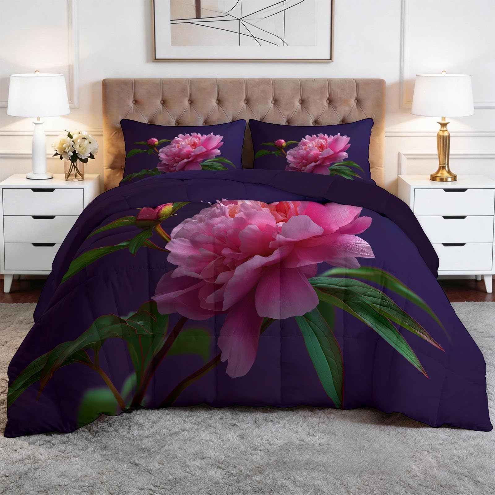Couette anti acarien 220x240 cm chaude pour des nuits saines sans éternuer