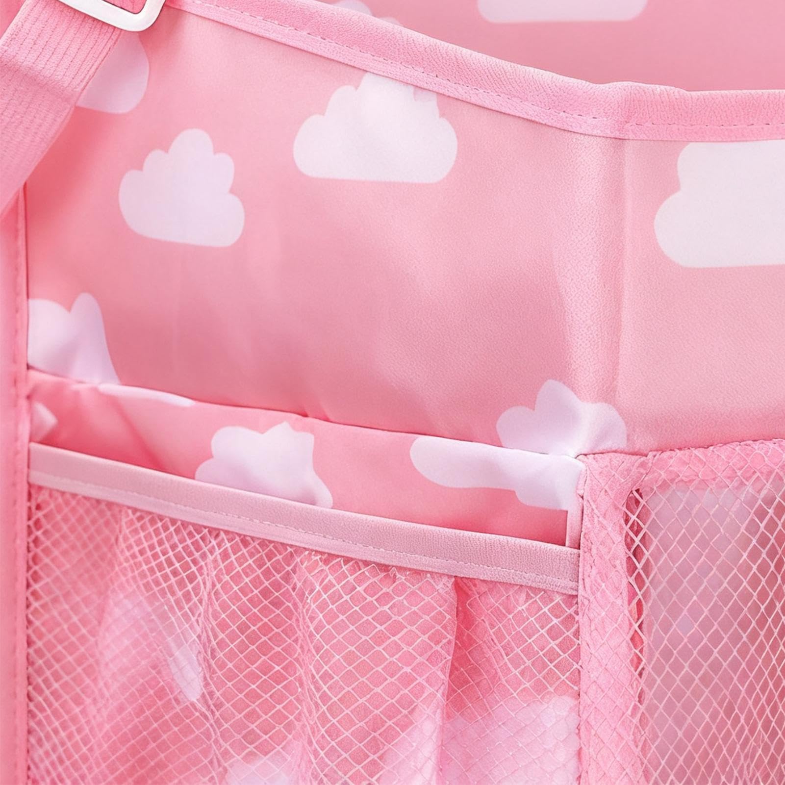 Generisch Windelhalter Mit Aufhänger - Verstellbarer Organizer | Mehrfachtaschen Aufbewahrungshalter Für Windeln Babybett Wickeltisch Laufstall Wandmontage Wasserfest, 35x25cm, 1 Stück