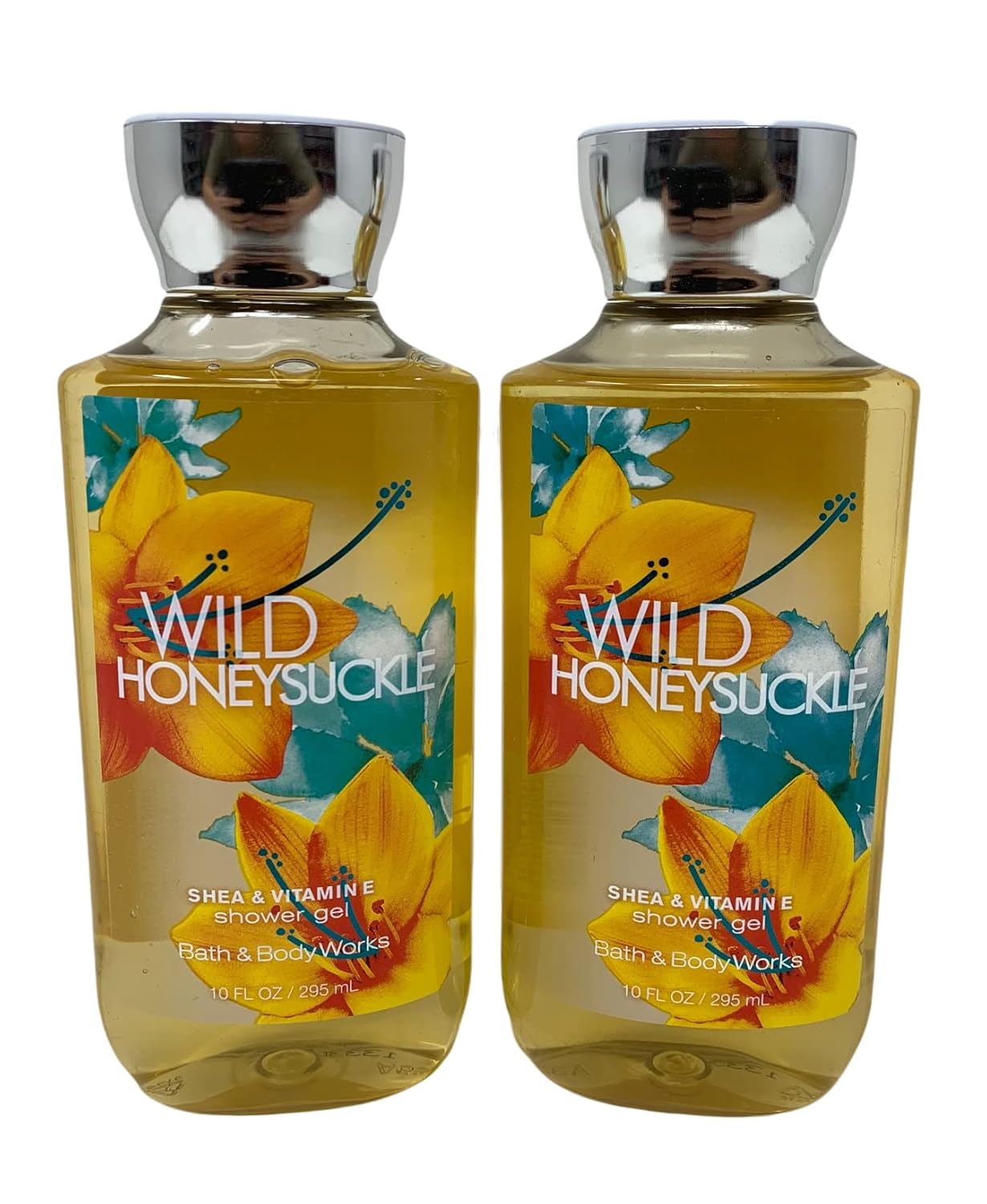 Bath & Body Works Wild Honeysuckle Shower Gel 10 Oz SET of