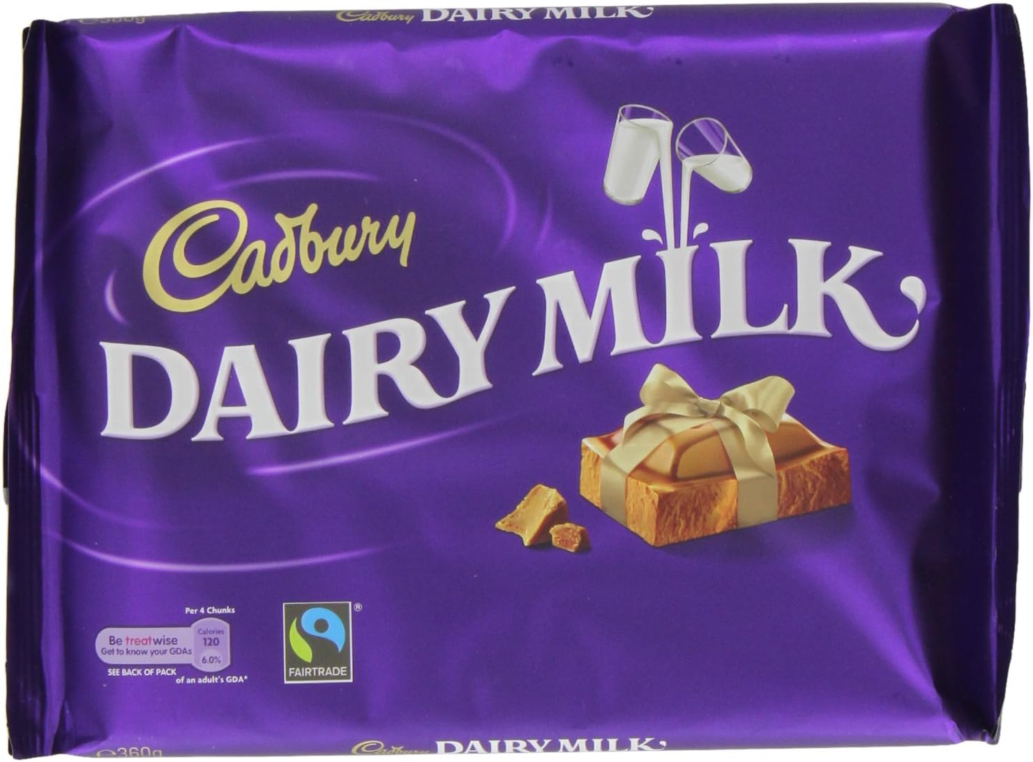 Cadbury Dairy Milk Chocolate Bar 360 g (Pack of 7)