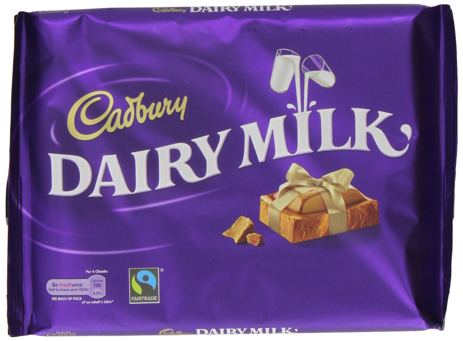 Cadbury Dairy Milk Chocolate Bar 360 g (Pack of 7)