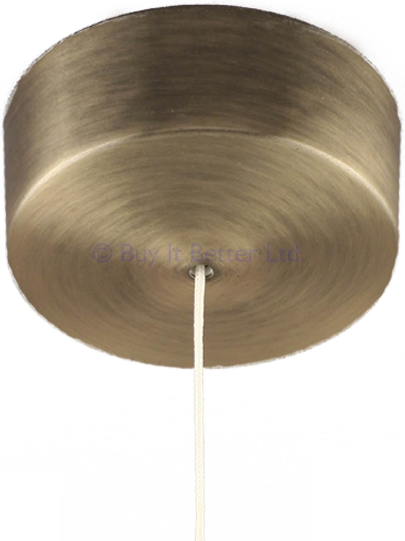 Brushed Antique Brass Effect Plated Steel Covered Bathroom Ceiling ...