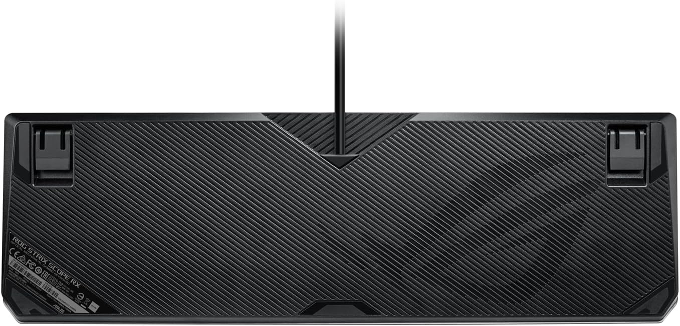 ASUS Mechanical Gaming Keyboard - ROG Strix Scope RX | Red Optical Mechanical Switches | USB 2.0 Passthrough | 2X Wider Ctrl Key for Greater FPS Precision | Aura Sync, Armoury Crate RGB Lighting - Image 7