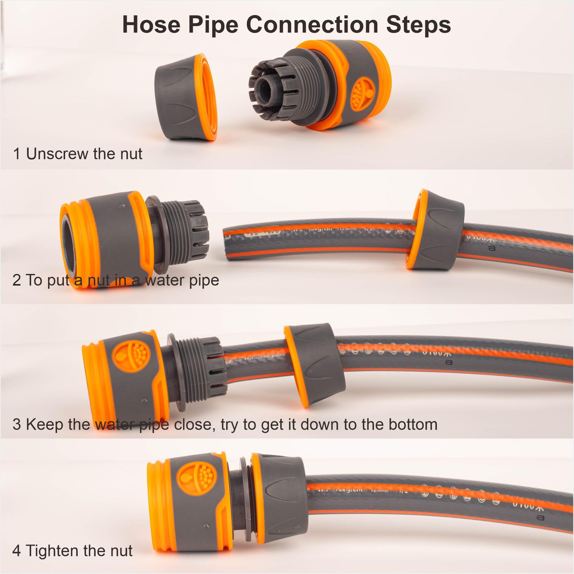 ZSYIULIA Quick Release Hose Connector with Switch Valve Quick Connection in Line Water Shut Off Valve Fitting for Garden Hoses Watering Systems Outdoor Taps - Image 3