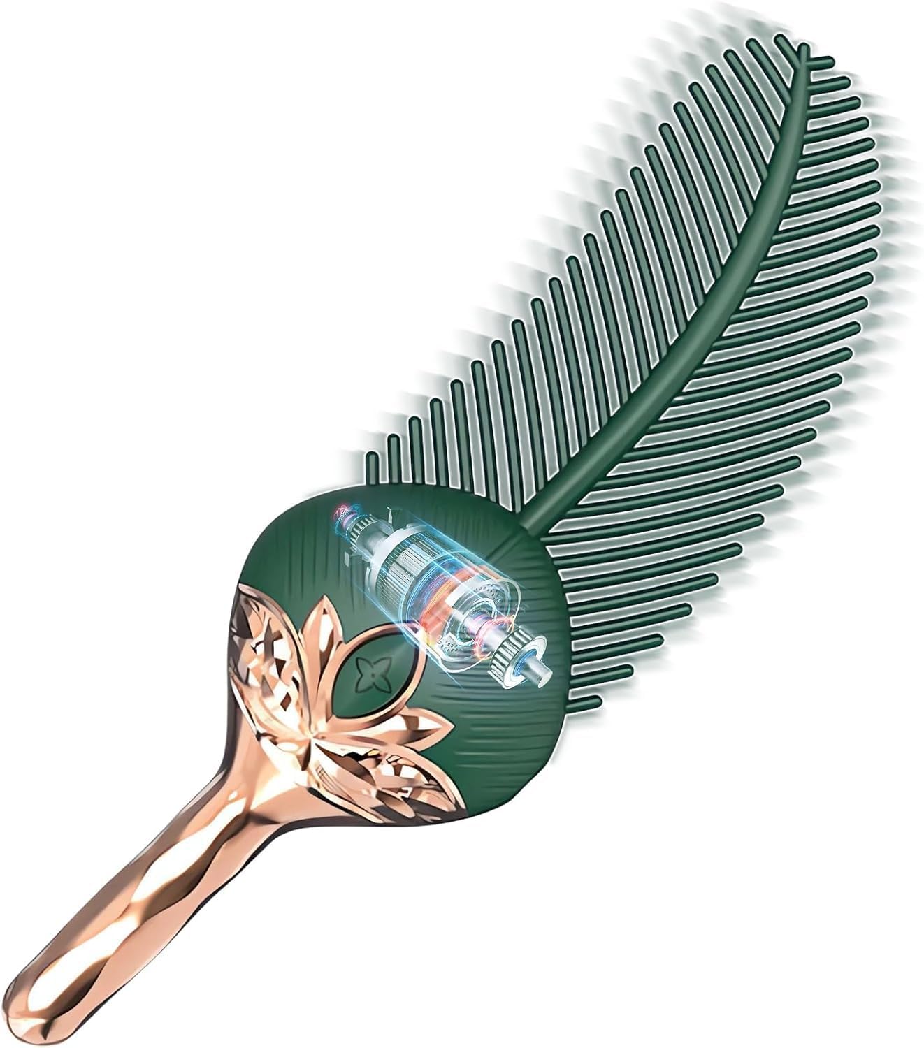 Feather Massager, 10 Vibration Modes Handheld Body Massager, Magnetic USB Charging Relaxer, Deep Tissue Muscle Relief for Neck Back Shoulder Scratching