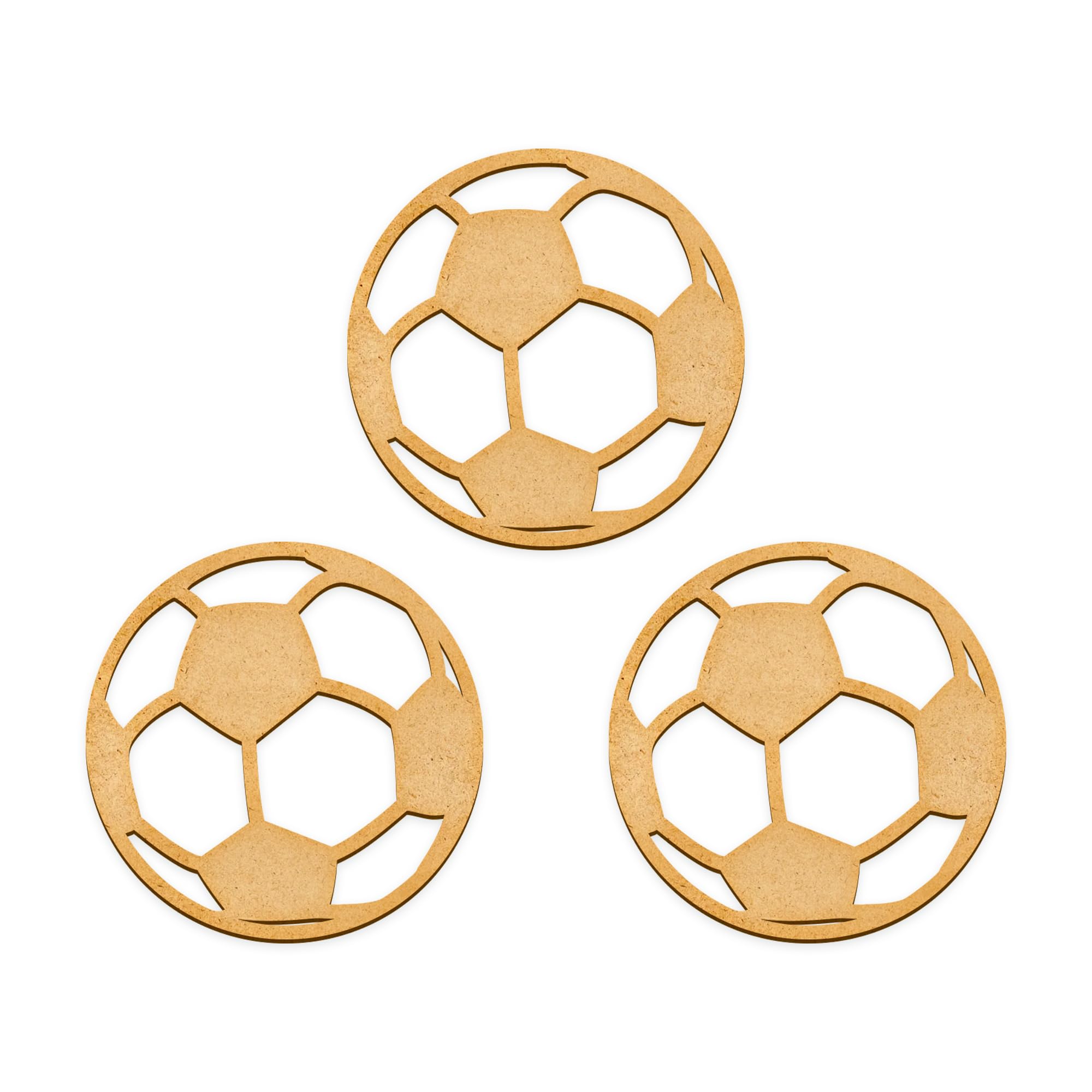 NBEADS 40 Pcs Unfinished Wood Cutouts - Sports Ball Shapes For DIY Crafts (Basketball, Football, Etc.) - View #3