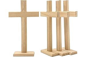 12-Inch Pack of Unfinished Wooden Crosses
