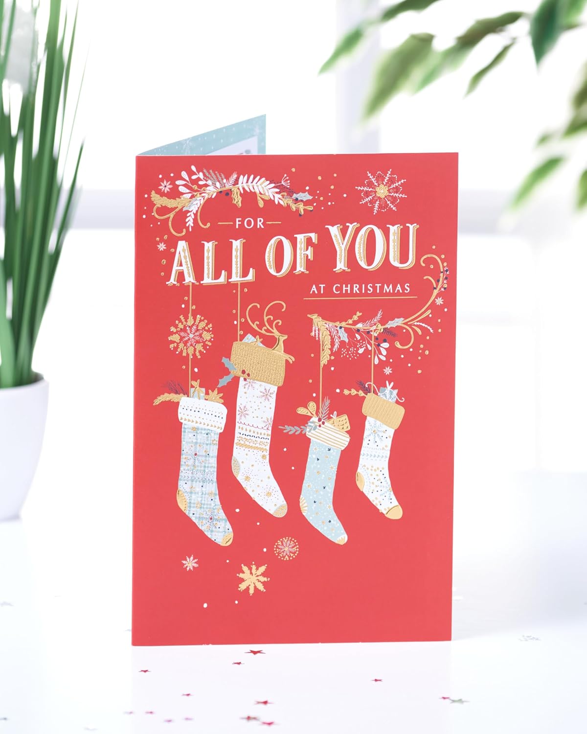 for All of You Stockings Traditional Christmas Greeting Card Special Xmas Cards 614948 614948