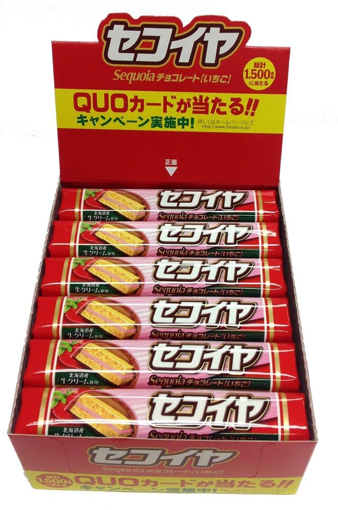 Amazon | フルタ製菓 セコイヤチョコレートいちご 1本入×30本