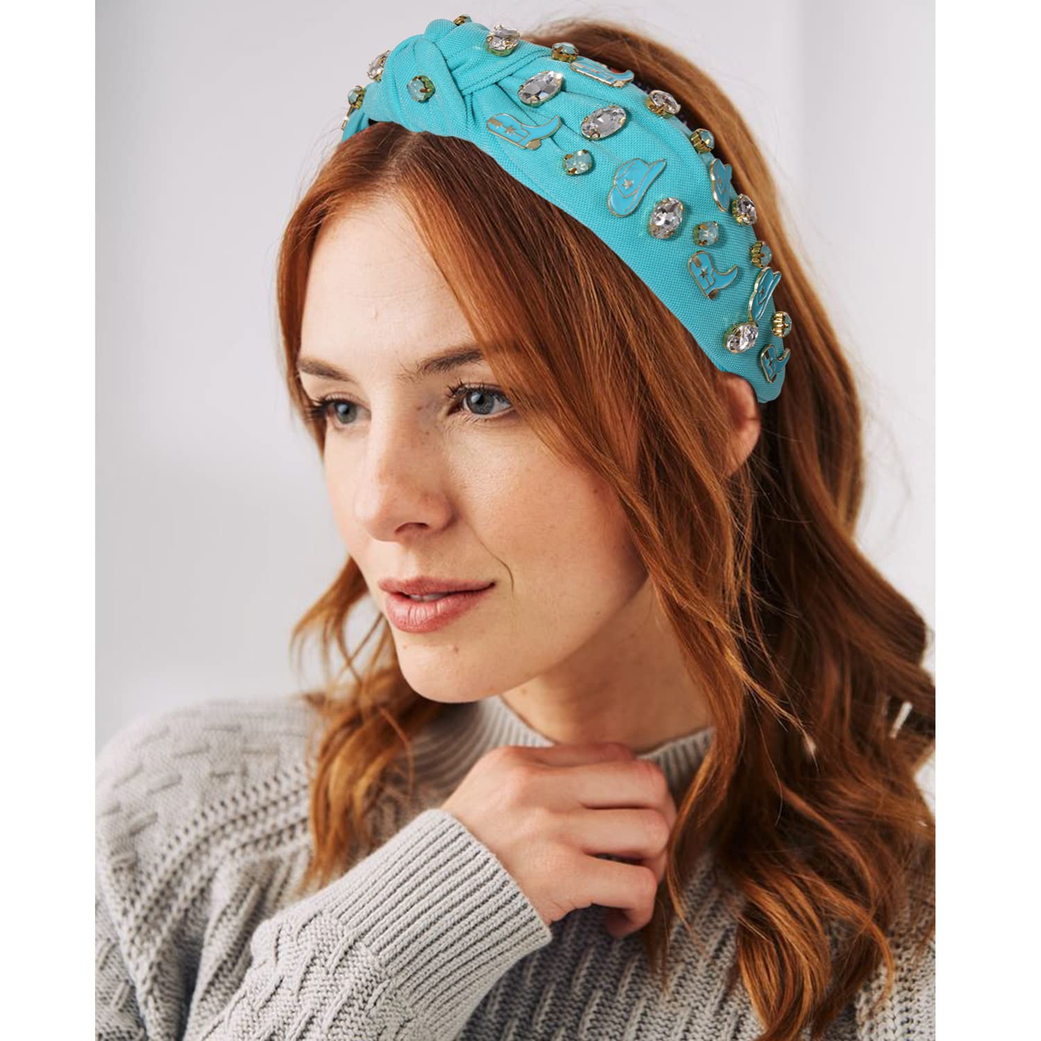 Amazon.com : mokkia Western Headbands for Women Jeweled  display picture 1