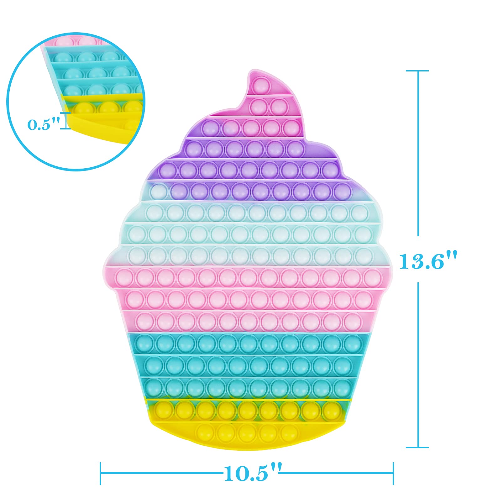 Giant Pop Poop Fidget Toy, Really Biggest Jumbo Huge Extra Large Mega