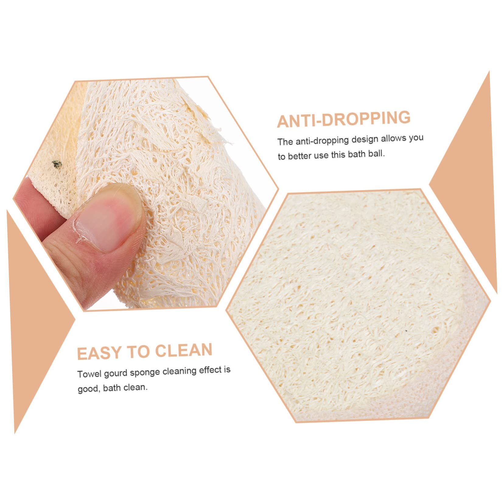 TOPBATHY 18pezzi Spugna Esfoliante Naturale Per Doccia Di Teli Scrub Per Bagno Accessori Per Pulizia Corpo Per Rimuovere Cellule Morte e Attivare La
