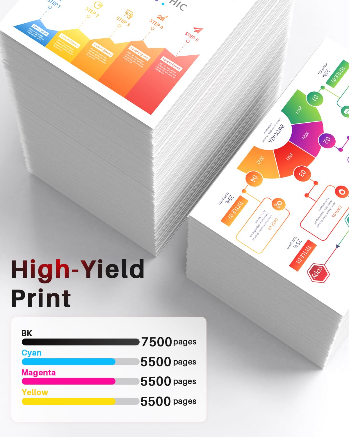 Halloya 220X Toner Compatibile per HP 220X 220A Toner Color Laserjet Pro MFP 4302dw 4302fdw 4202dw 4202dn 4302fdn Nero Ciano Giallo Magenta, W2200X W2201X W2202X W2203X Con Chip 4PK