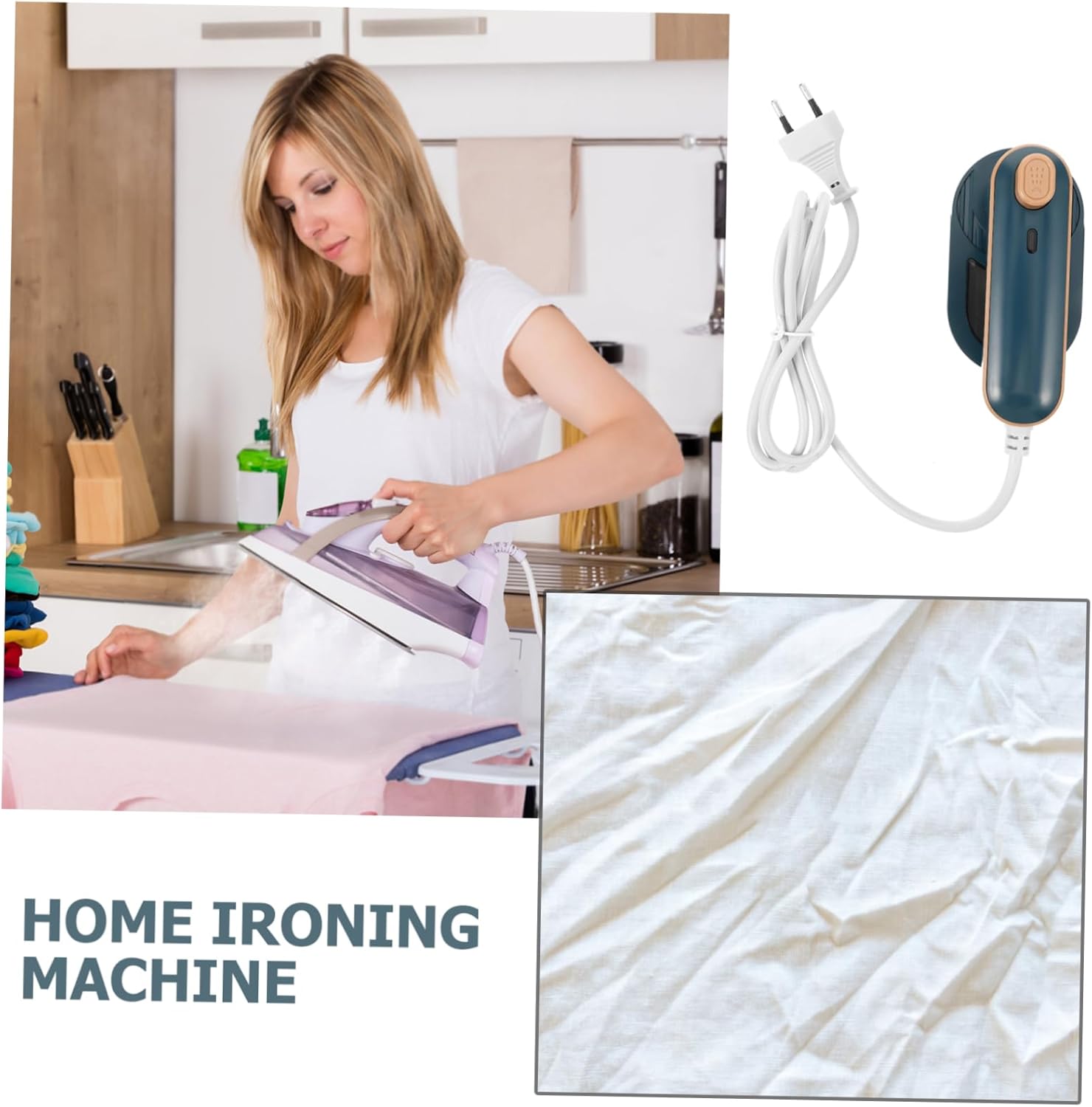 CHILDWEET Portable Handheld Steamer Iron Rotating Handle Wet Use Lightweight Travel Garment Steamer for Home and Business Trips