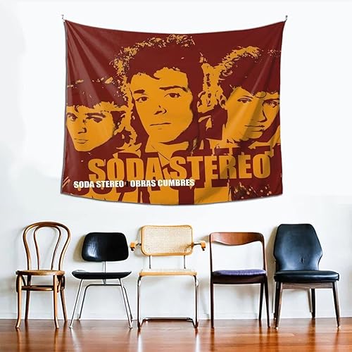 Miniatura 2 de Soda Stereo Obras Cumbres Tapiz Colgante de Pared Decoración Artística para Sala de Estar Dormitorio Universitario Dormitorio Regalo para el Hogar