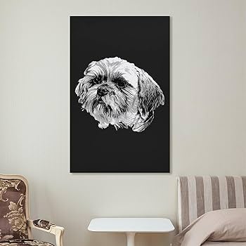 絵画 油絵 犬 シーズ 楽天市場】オイルペイントアート S 「ドッグティーチャーズ