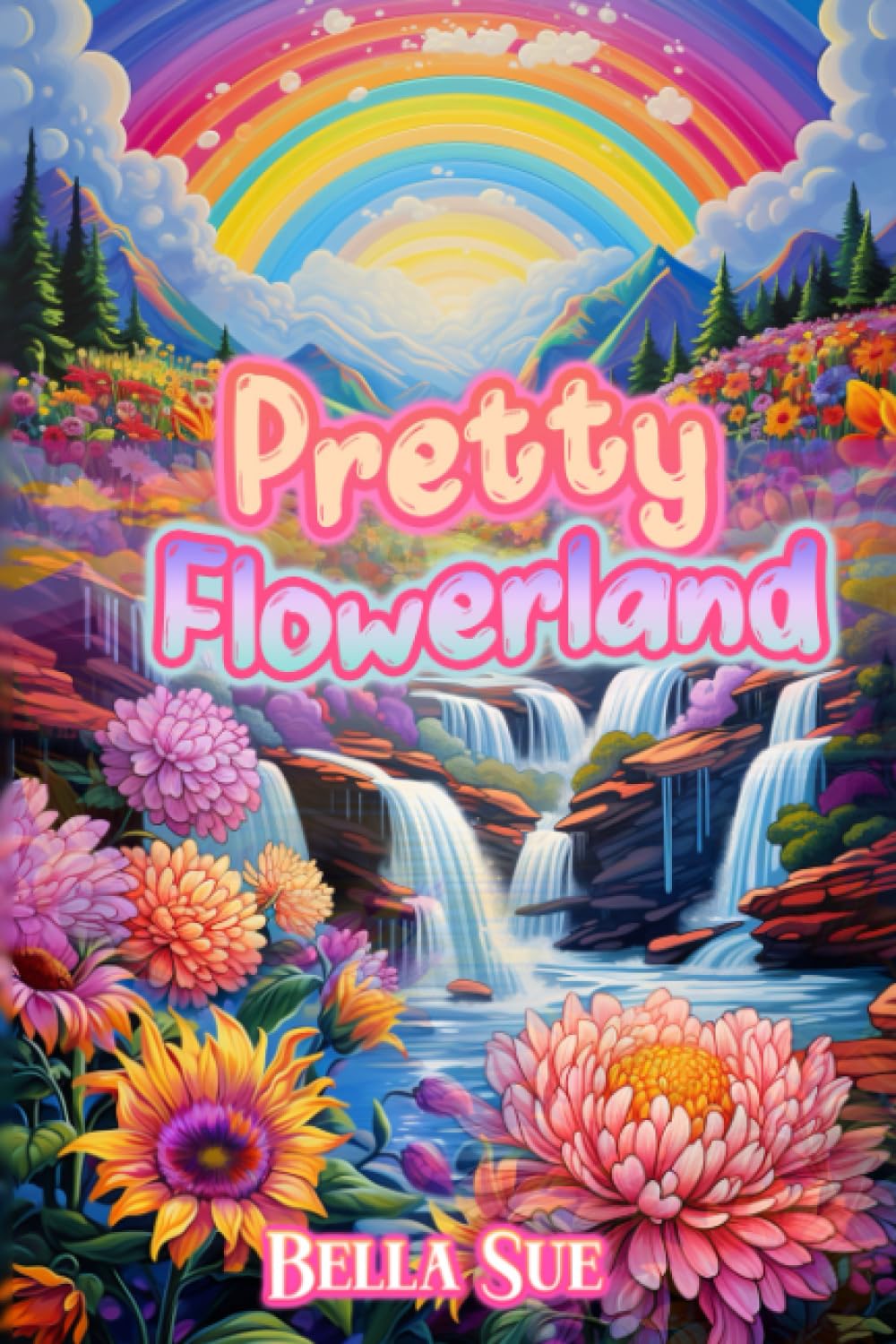 Pretty Flowerland: FULL COLOR flower book for bedtime stories for kids ages 2-5 girls, boys, children, pre-K and toddlers (Bella Sue's Children's Books)