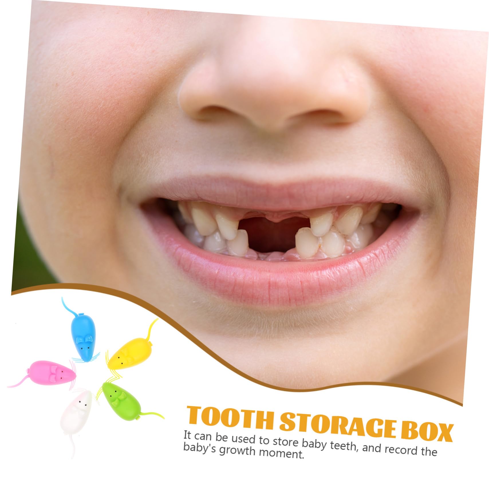 Caja para Guardar Dientes de Leche Infantil de Plástico, 100 Piezas