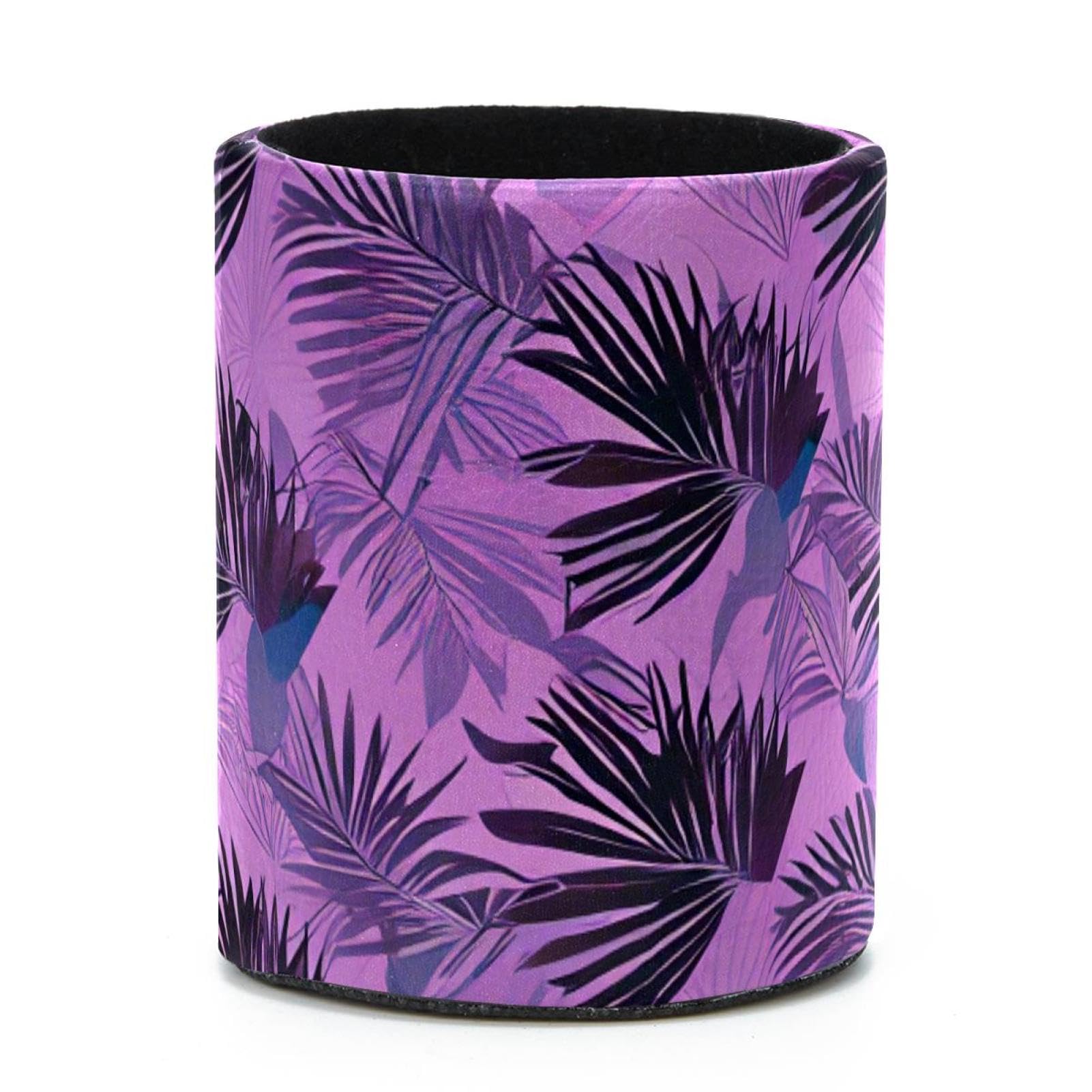 VAPOKF Round Pencil Holders for Desk, Tropical Palm Pen Holders Pen Pot Makeup Brushes Storage Desktop Stationery Supplies Organiser for Home Office