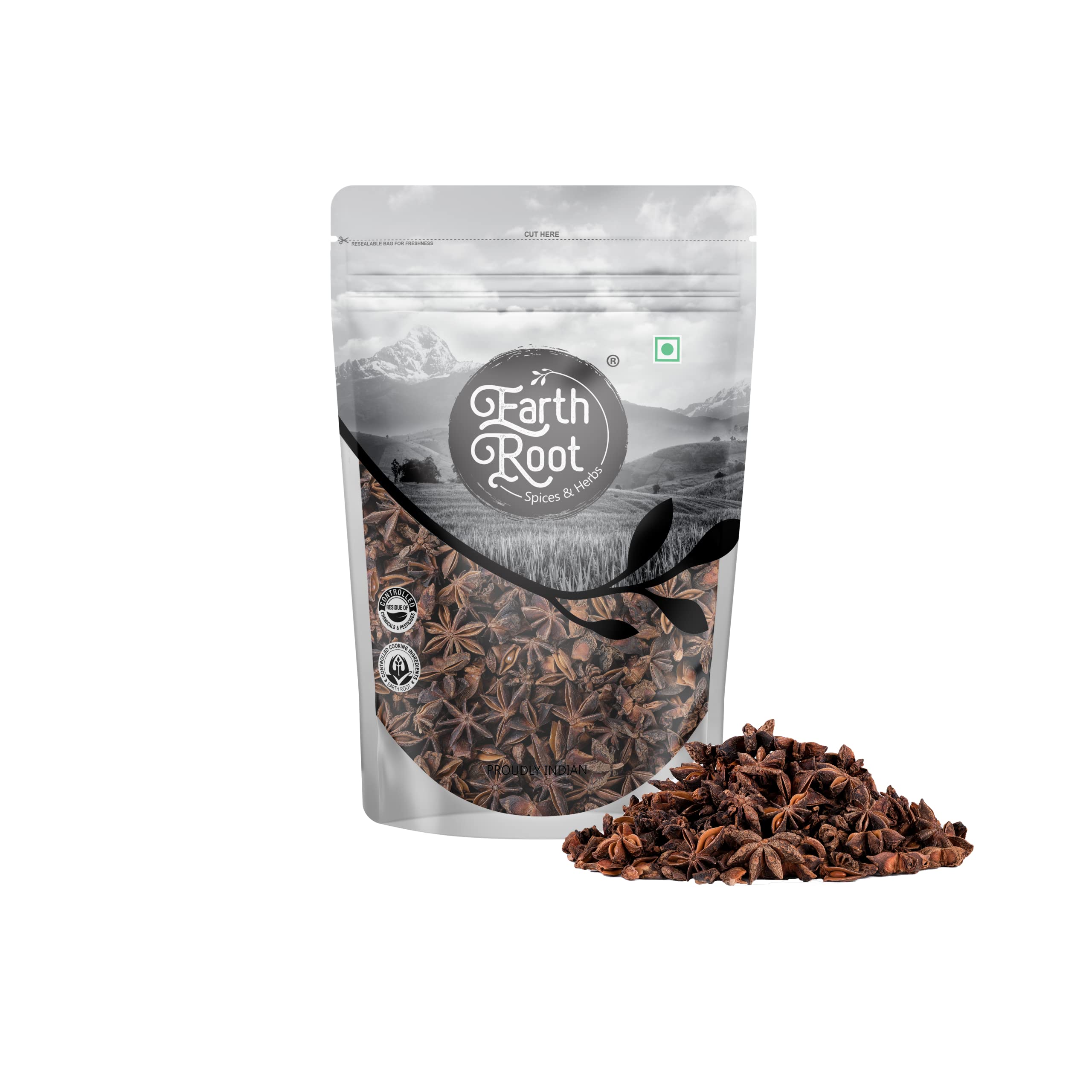 EarthRoot Natural Star Anise 100g | Aromatic Chakri Phool | Badiyan Phool | Whole Spices (B08M99DNG7) Amazon Price History, Amazon Price Tracker