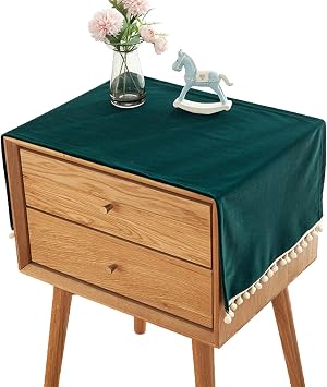Modern Minimalist Bedside Table Cover Cloth dust Cover, Suitable for Microwave Oven Cover Towel Coffee Table Bedside Table Table Cloth Cushion