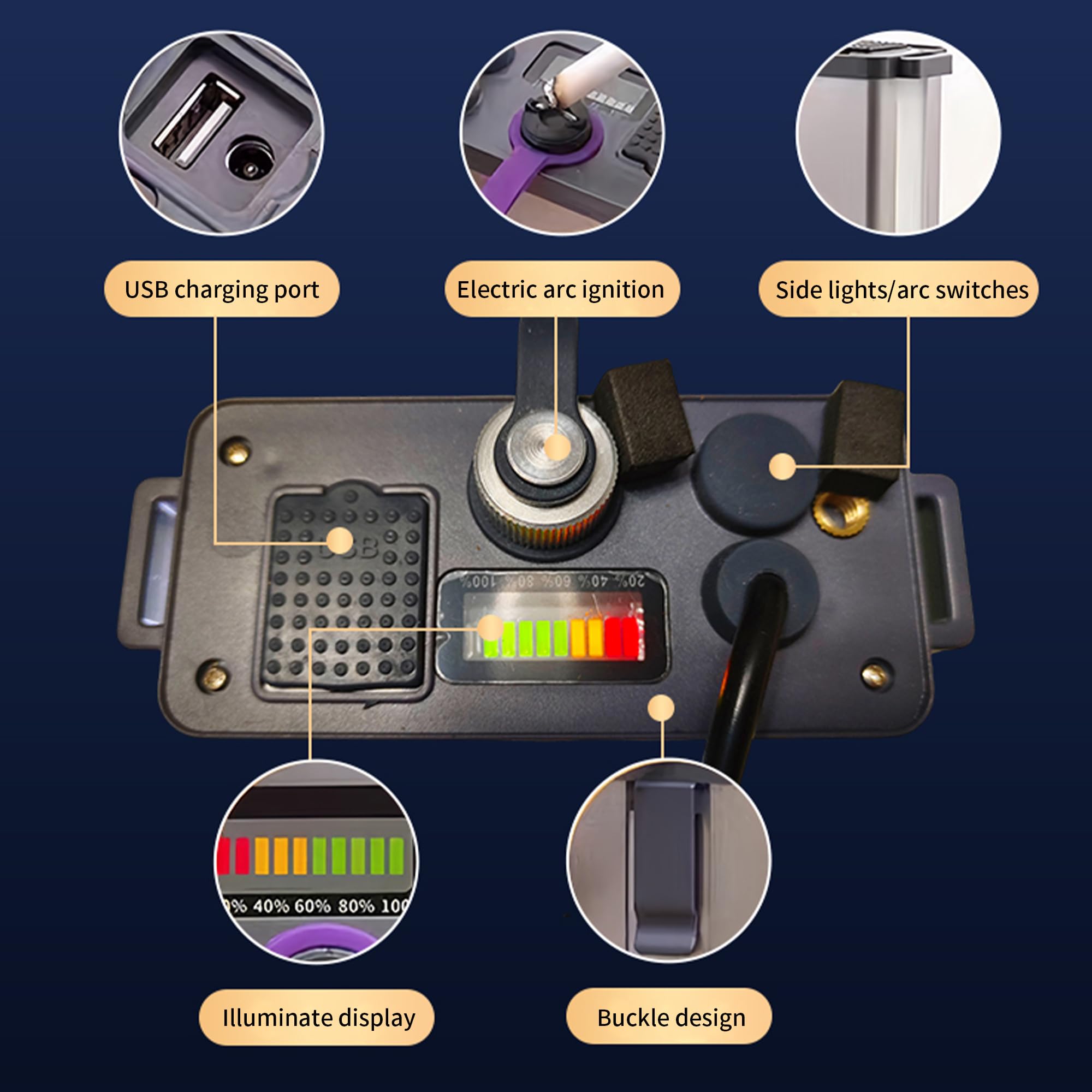 High Power Coon - Luci da caccia con sensore di movimento, torcia a LED per cacciatori, super luminosa, alta luminosità, ricaricabile, impermeabile, per pesca e campeggio