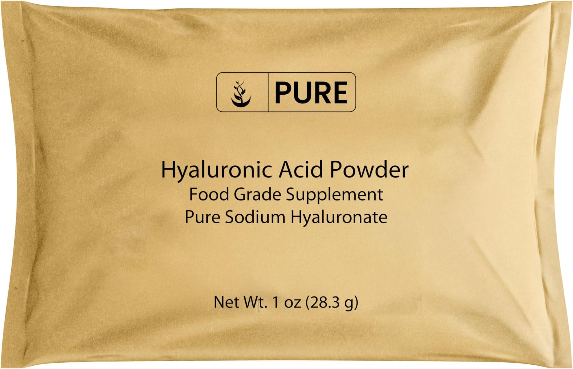 PURE ORIGINAL INGREDIENTS Hyaluronic Acid (1oz) Water Soluble, High Molecular Weight