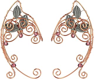 1 Pair Ear Crawler Climber Earrings Wrap Ear Clip Wrap Cuff Elf Ears Stud Jacket Earrings Women Ear Jewelry