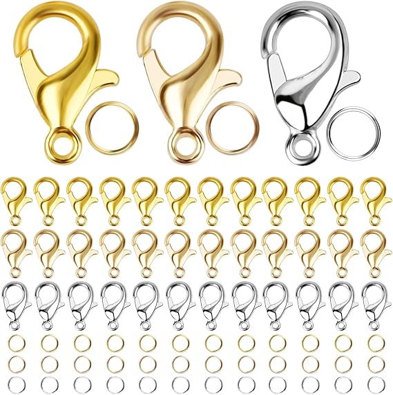 20x Edelstahl Karabinerverschlüsse Silber - DIY Schmuck Verschlüsse Für Armbänder