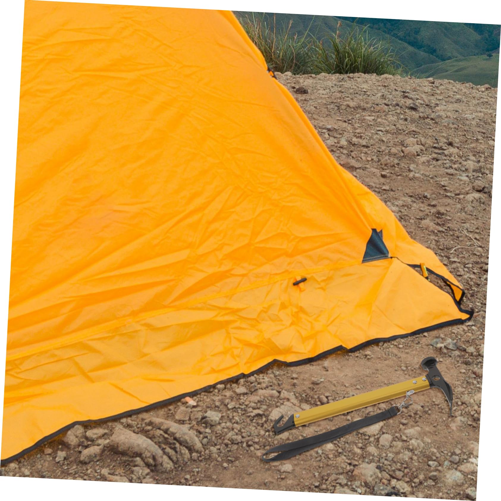 Martello Da Campeggio Multifunzionale Con Apertura Integrata Attrezzo Da Esterno Al Carbonio Per Escursioni e Attività Outdoor