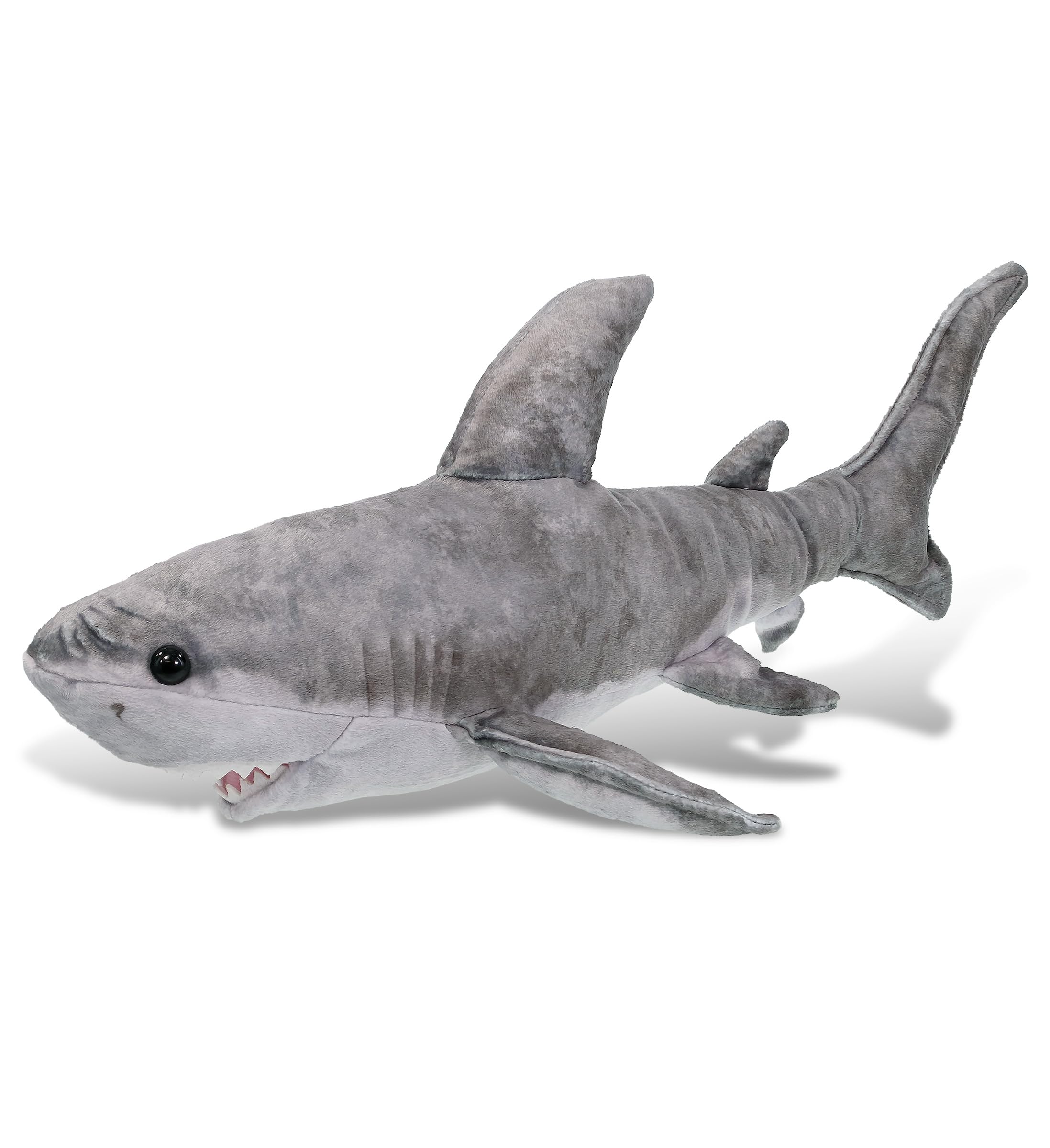 DolliBu Shark Stuffed Animal - Huggable Shark Plush, Adorable Playtime Shark Plush Toy, Cute Sea Life Animal Cuddle Gifts, Super Soft Plush Doll