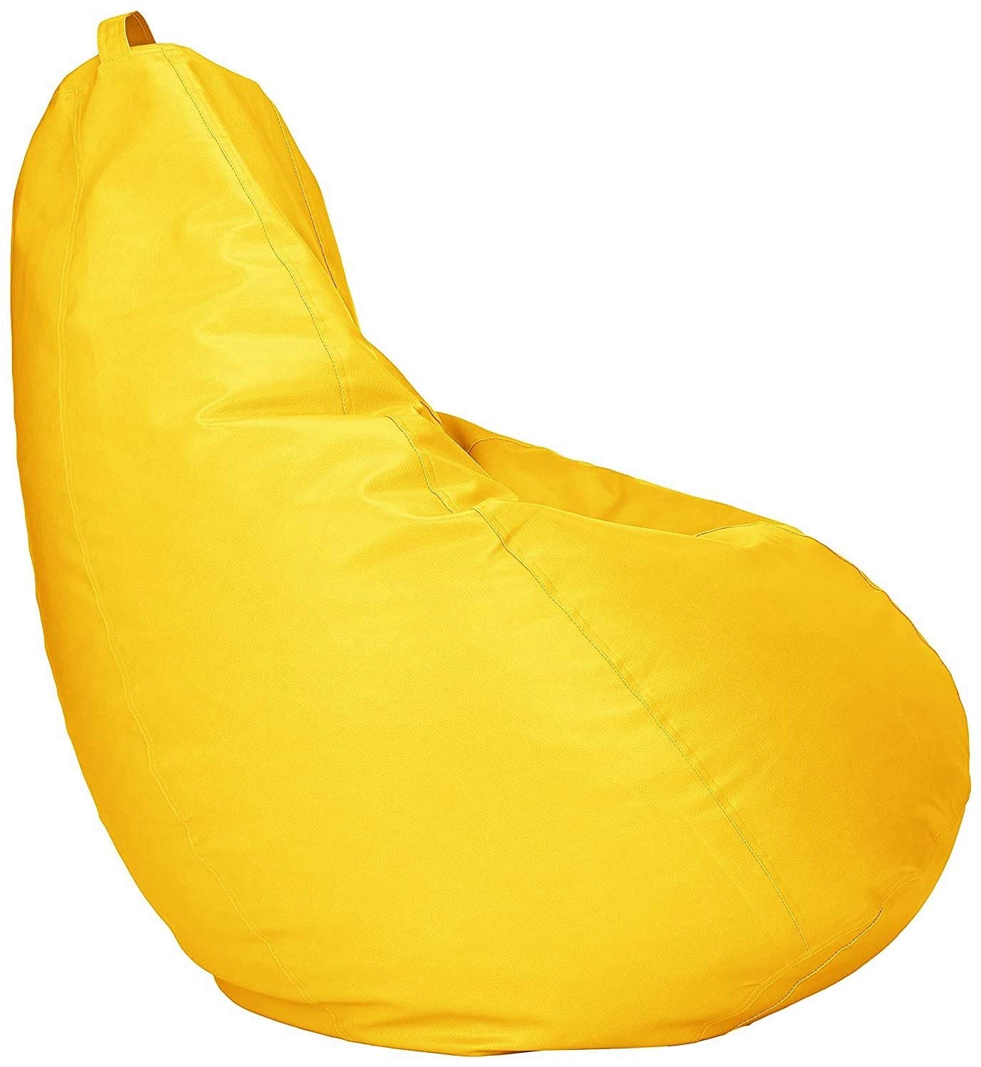 LEXAVI Brand - Prime Quality XXXL Combo Prefilled Beanbag with Foot-Stool (Yellow) offers donot miss