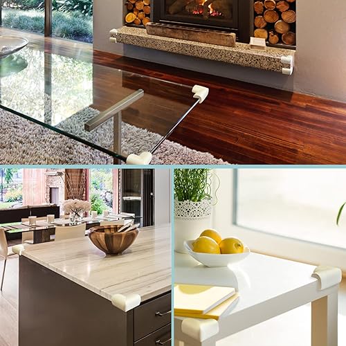 Miniatura 6 de 12 Pack Soft Corner Protector Baby Proofing Edge and Corner Guards, Safety Pre-Taped Rubber Foam Furniture Bumper for Fireplace, Table, Stair,