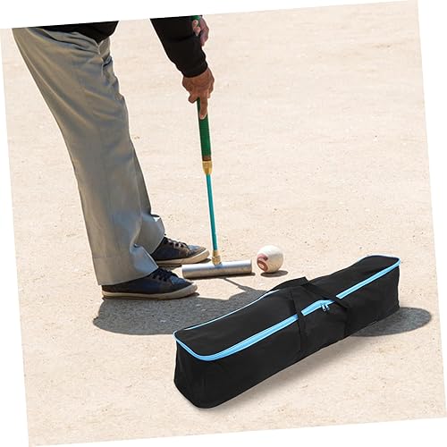 Miniatura 9 de Bolsa de almacenamiento para palitos de croquet, organizador de mazos con diseño de correa para un fácil transporte y protección contra vibraciones,